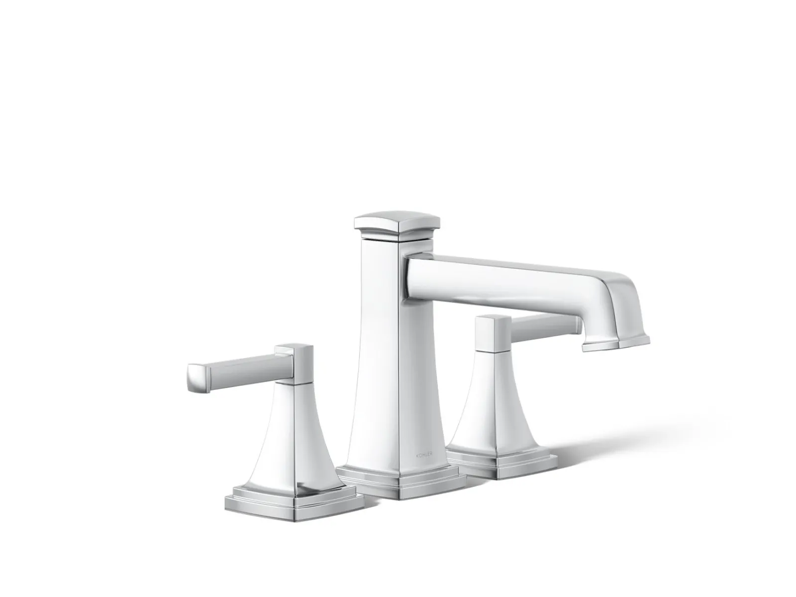 Deck-mount bath faucet trim with diverter^Kohler Hot