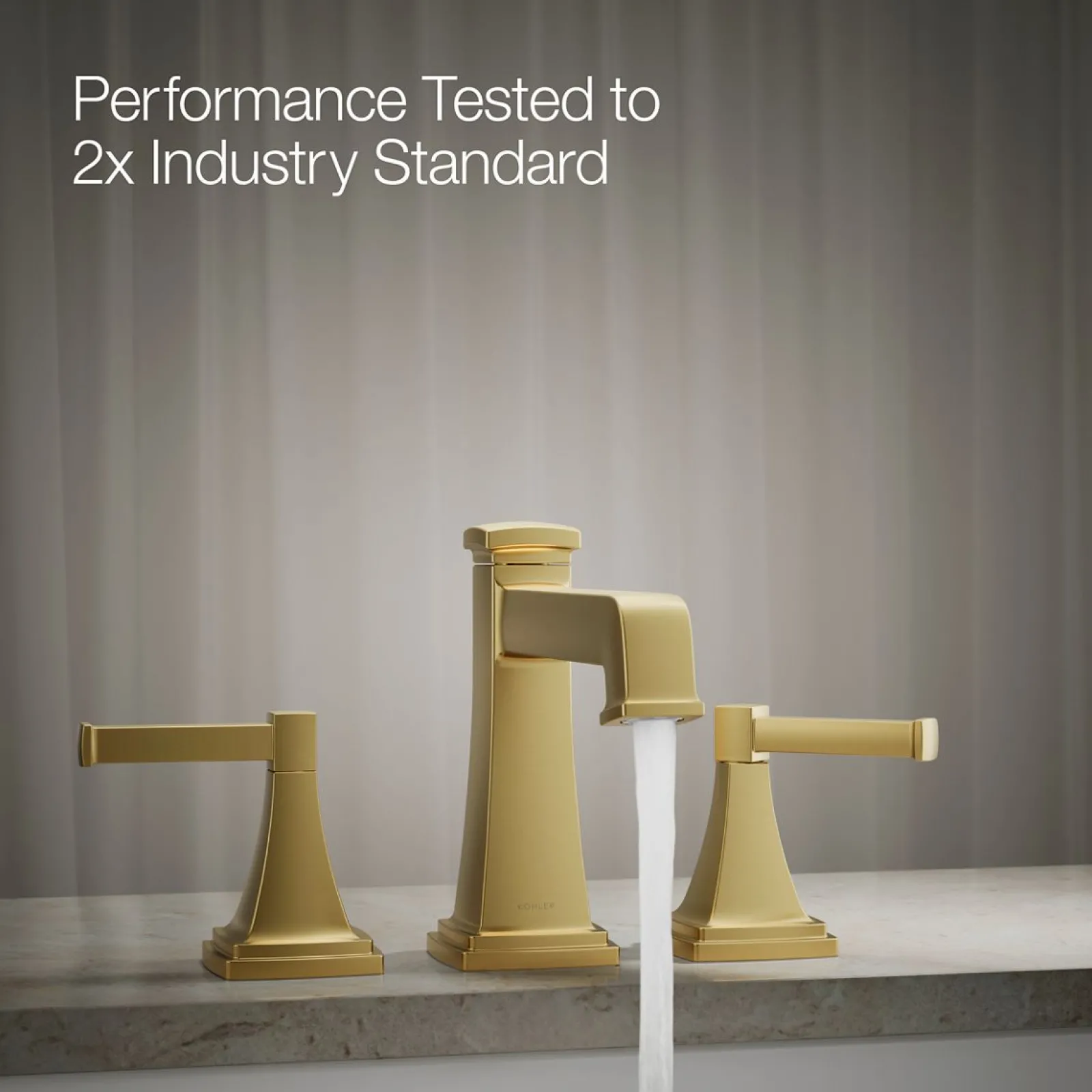 Deck-mount bath faucet trim with diverter^Kohler Hot