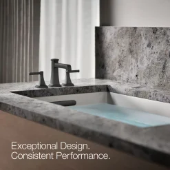 Deck-mount bath faucet trim with diverter^Kohler Hot