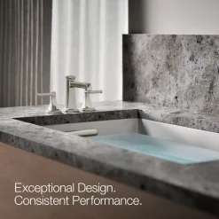 Deck-mount bath faucet trim with diverter^Kohler Hot