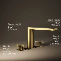 Deck-mount bath faucet with cross handles^Kohler Online