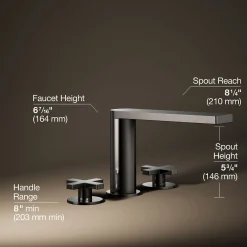 Deck-mount bath faucet with cross handles^Kohler Online