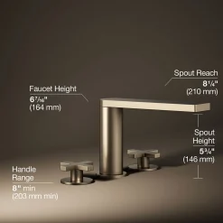 Deck-mount bath faucet with cross handles^Kohler Online