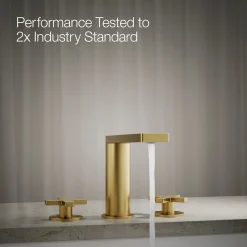 Deck-mount bath faucet with cross handles^Kohler Online
