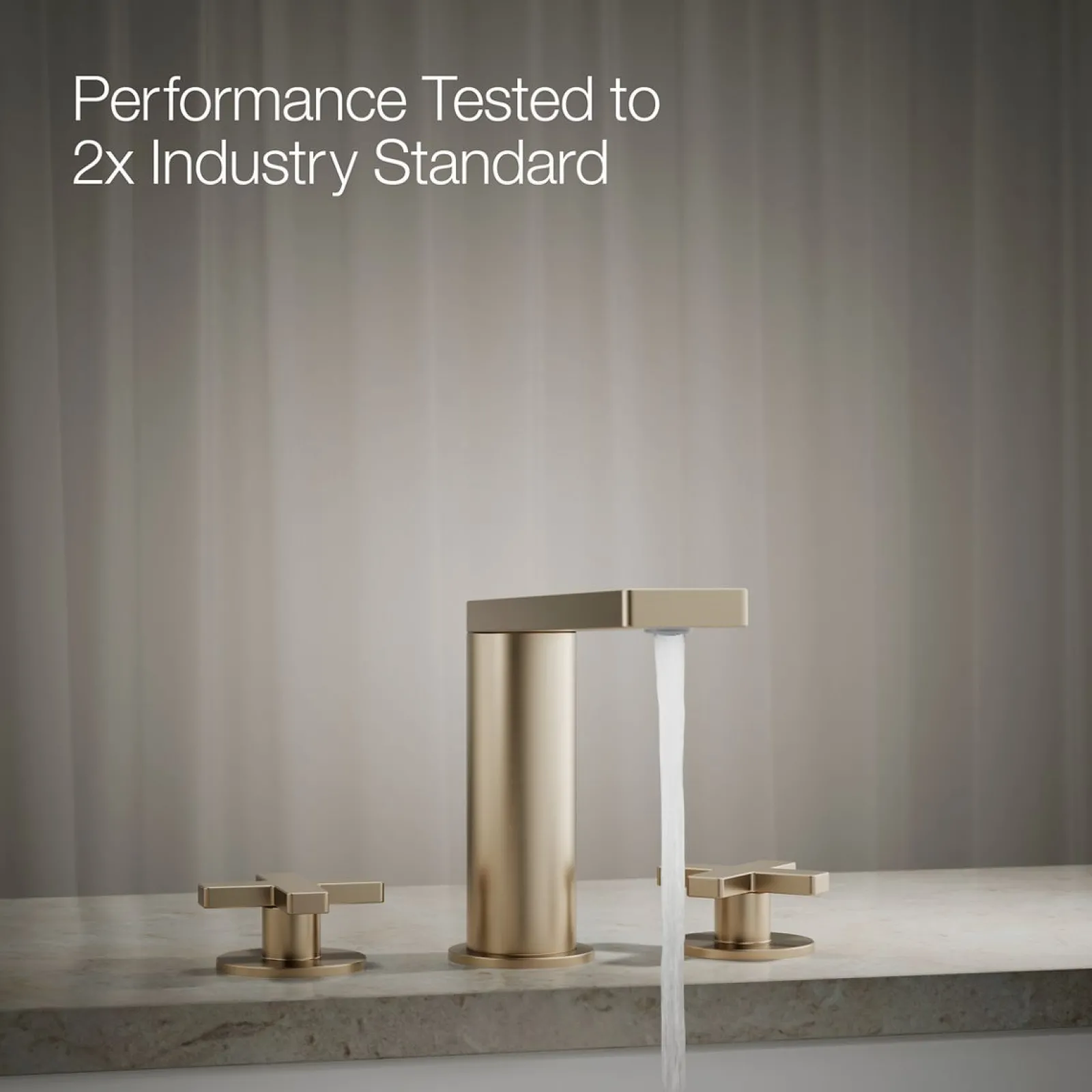 Deck-mount bath faucet with cross handles^Kohler Online