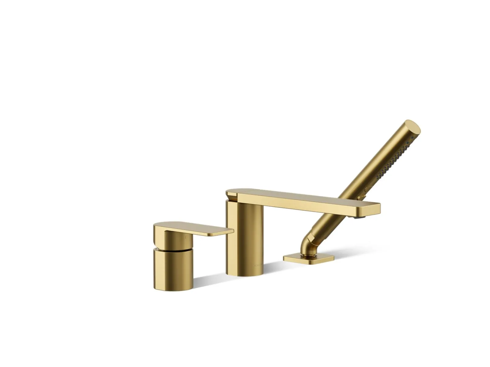 Deck-mount bath faucet with handshower^Kohler Online