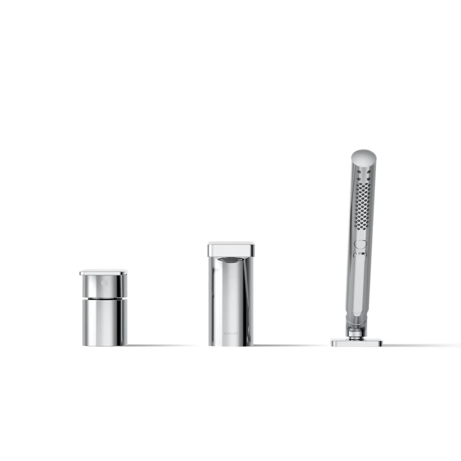 Deck-mount bath faucet with handshower^Kohler Online