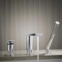 Deck-mount bath faucet with handshower^Kohler Best