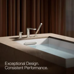 Deck-mount bath faucet with handshower^Kohler Best