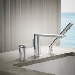 Deck-mount bath faucet with handshower^Kohler Best