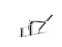 Deck-mount bath faucet with handshower^Kohler Online