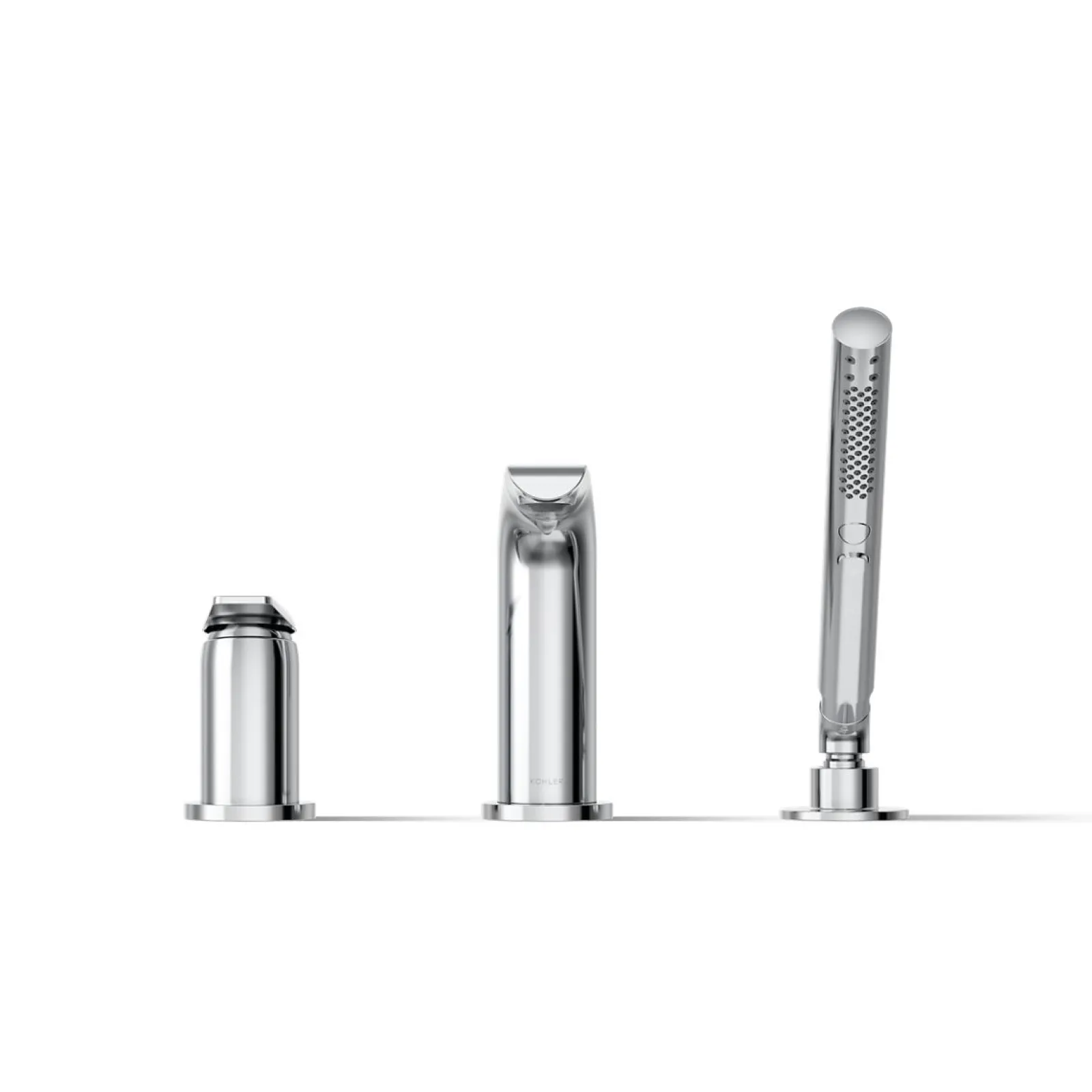 Deck-mount bath faucet with handshower^Kohler Online