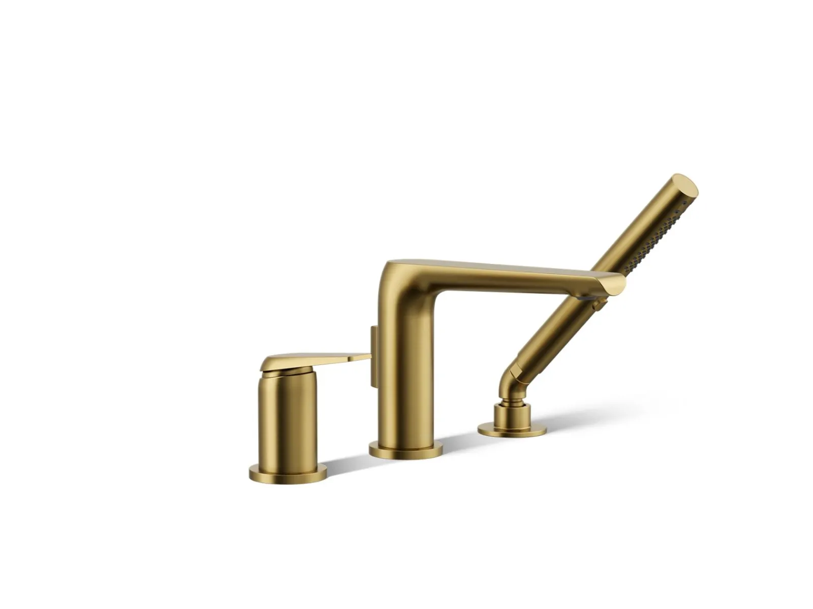 Deck-mount bath faucet with handshower^Kohler Online