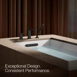Deck-mount bath faucet with handshower^Kohler Online