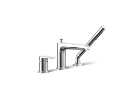 Deck-mount bath faucet with handshower^Kohler Online