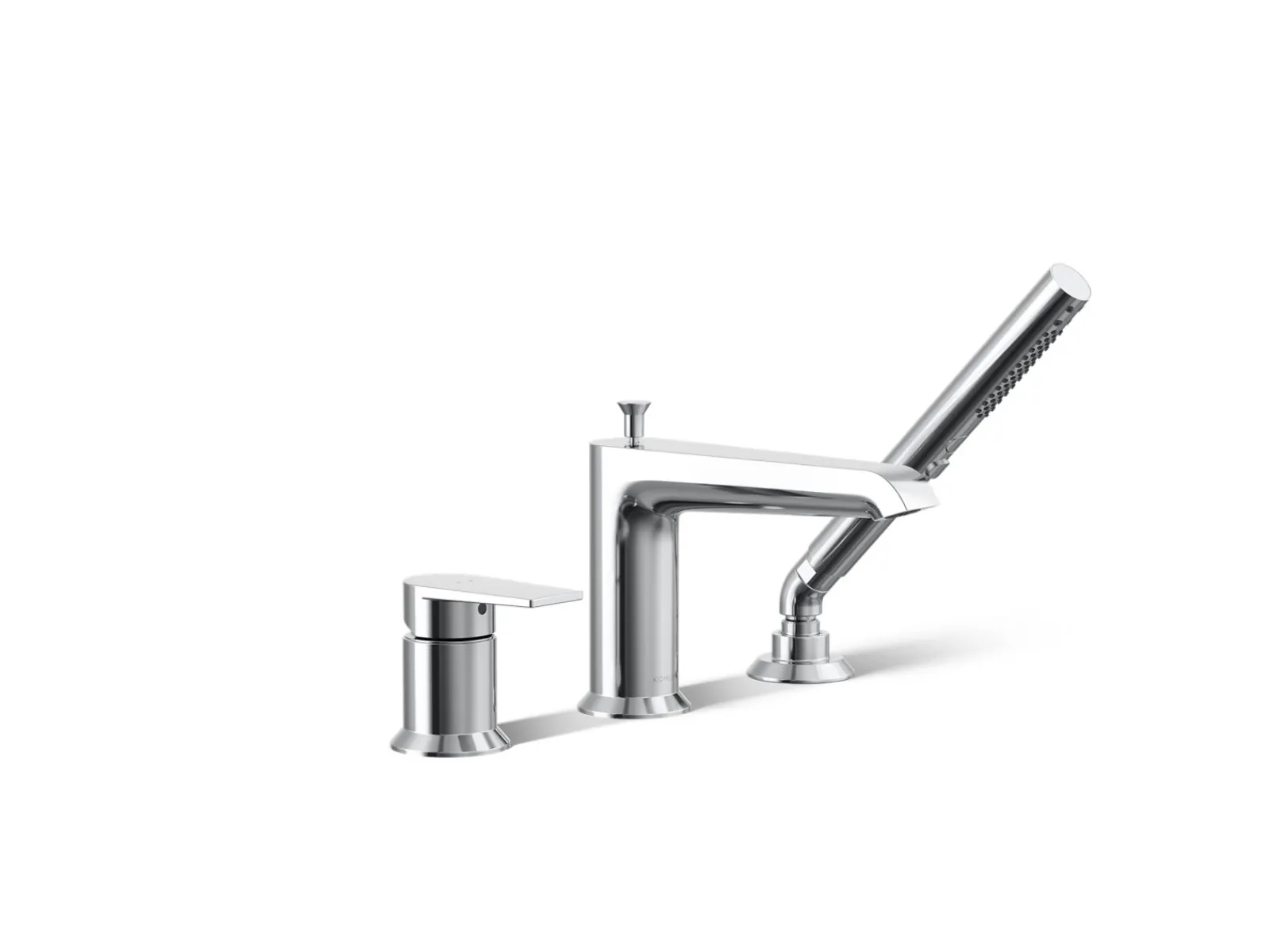 Deck-mount bath faucet with handshower^Kohler Online