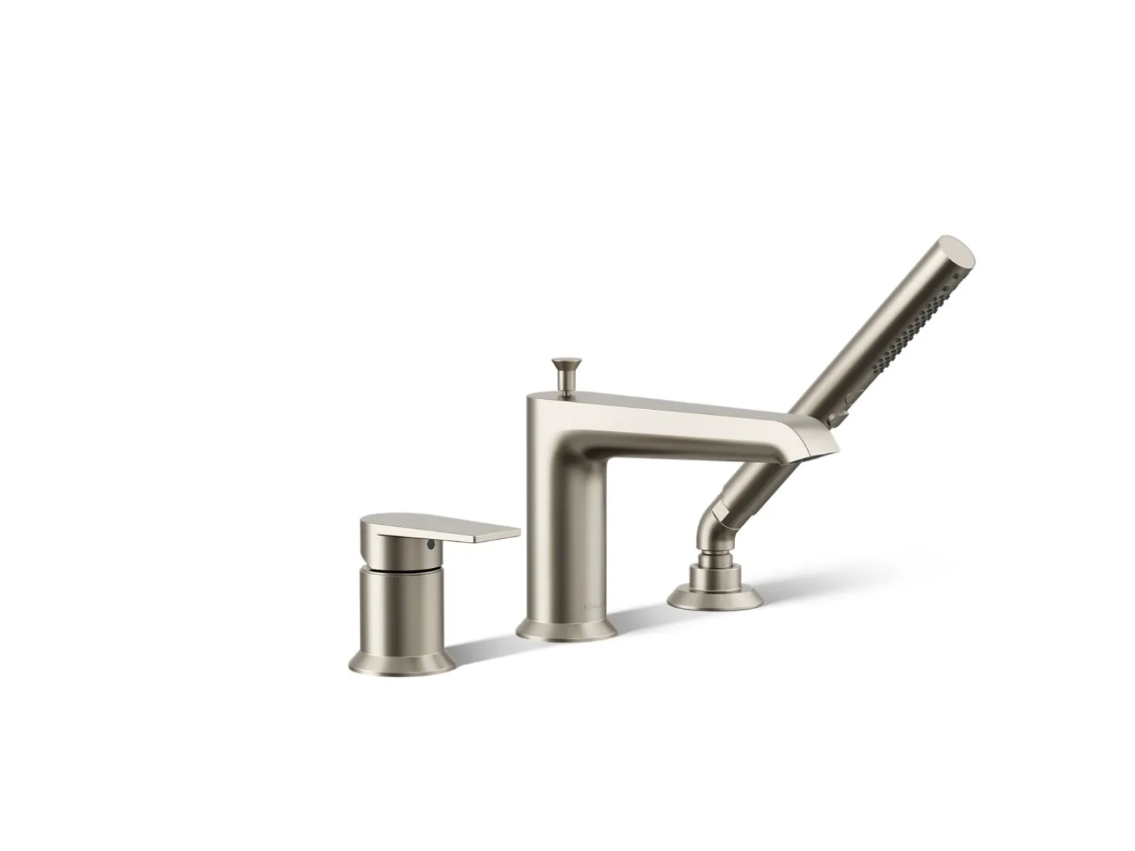 Deck-mount bath faucet with handshower^Kohler Online