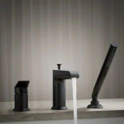 Deck-mount bath faucet with handshower^Kohler Online