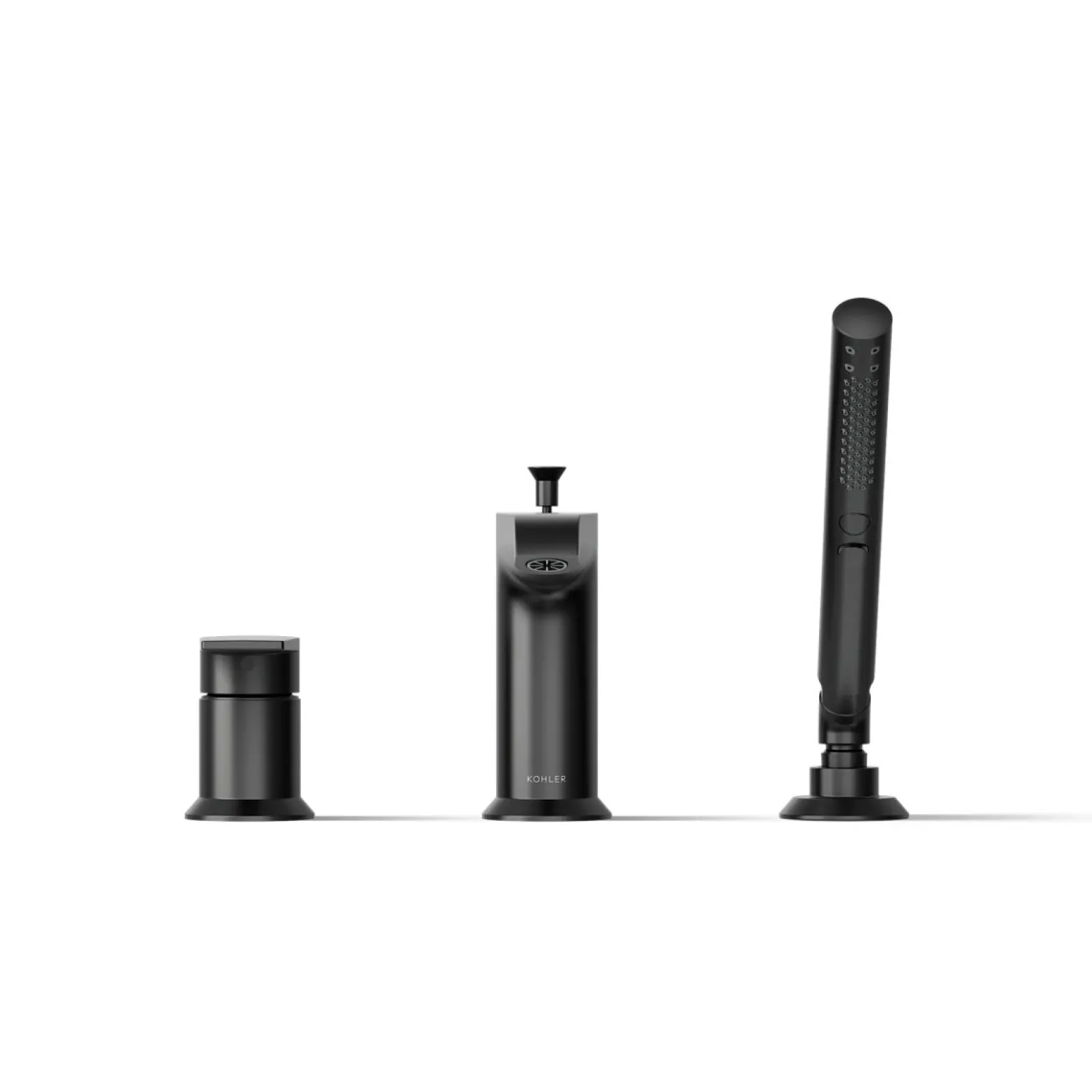 Deck-mount bath faucet with handshower^Kohler Online