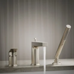 Deck-mount bath faucet with handshower^Kohler New