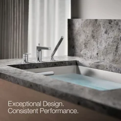 Deck-mount bath faucet with handshower^Kohler New