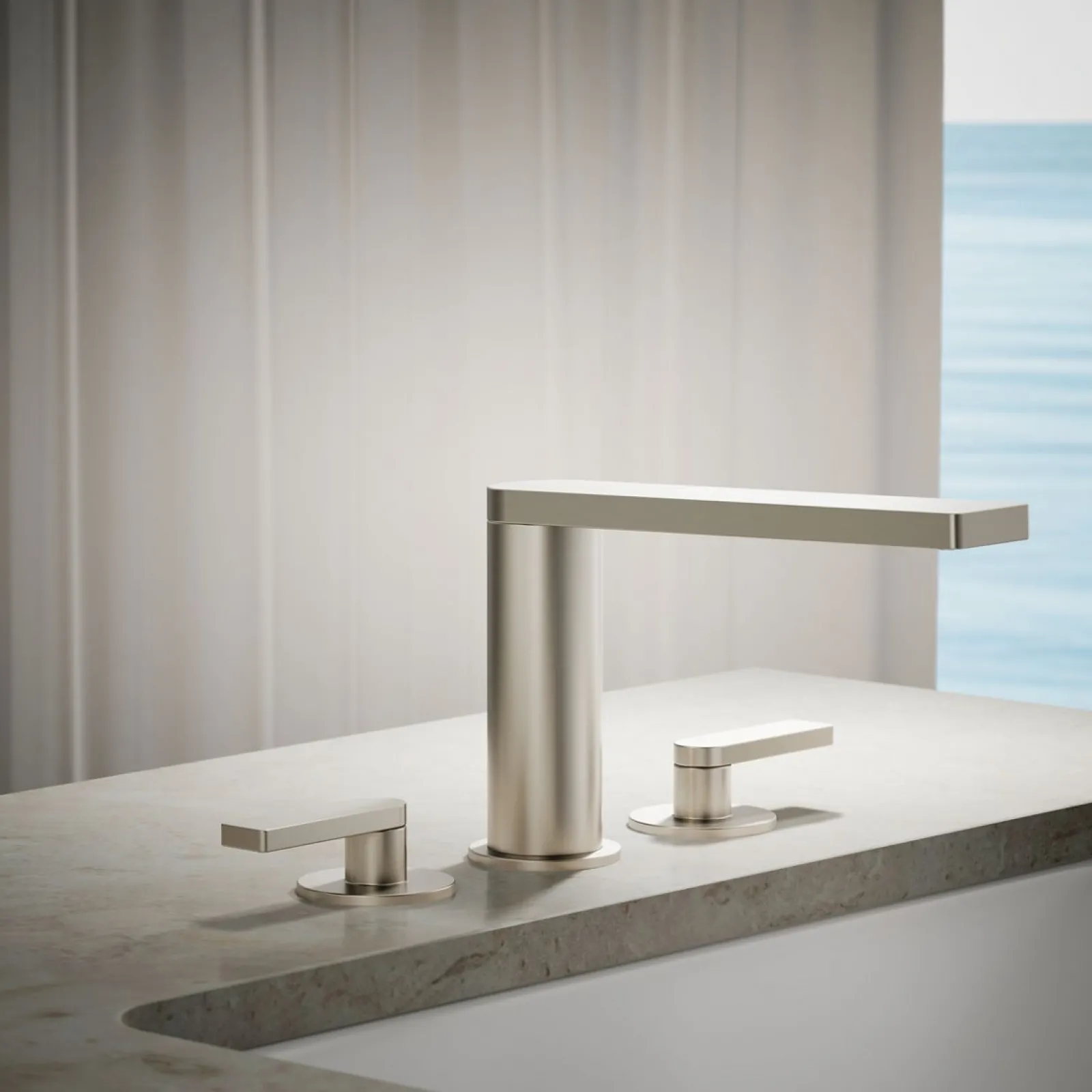 Deck-mount bath faucet with lever handles^Kohler Discount