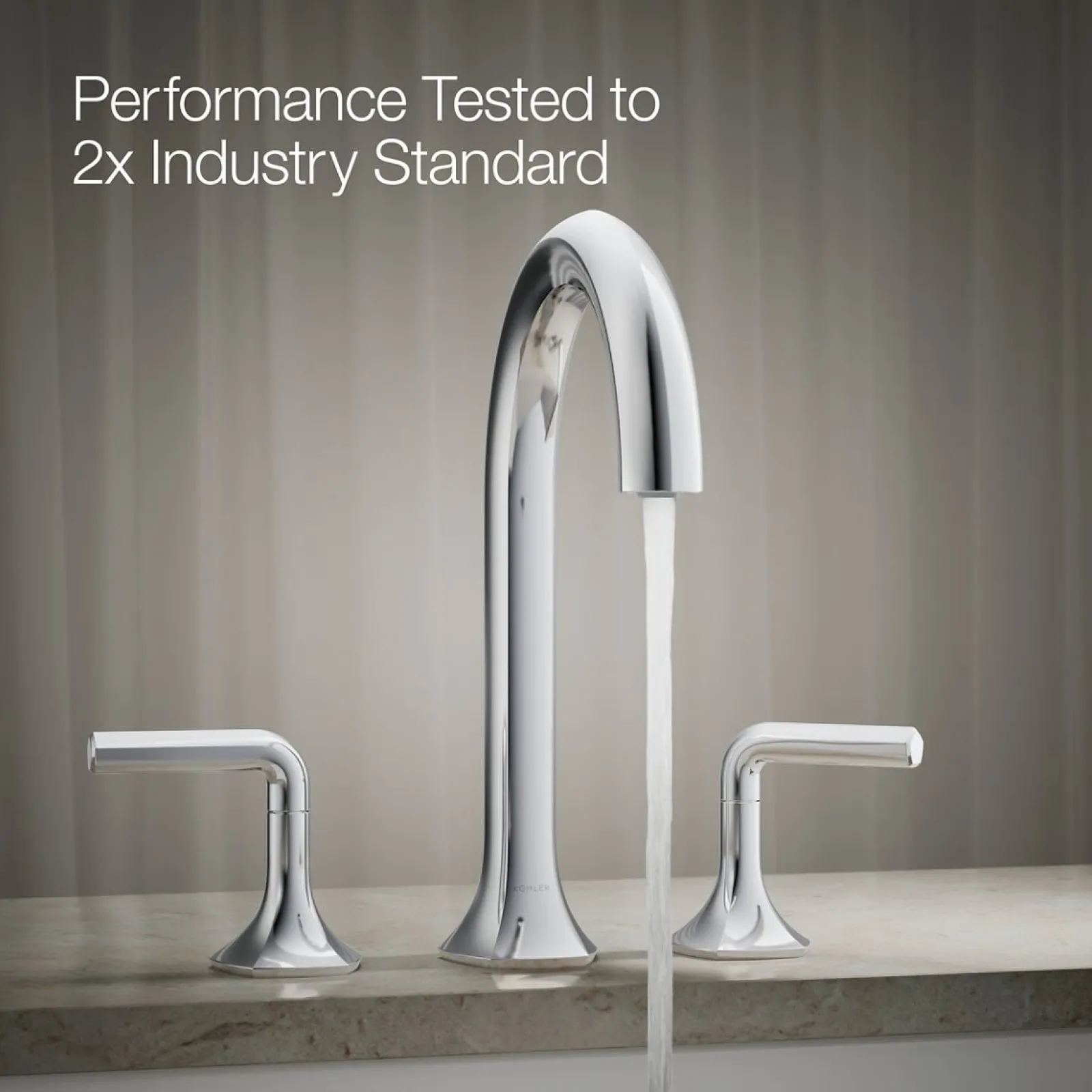 Deck-mount bath spout with Cane design^Kohler