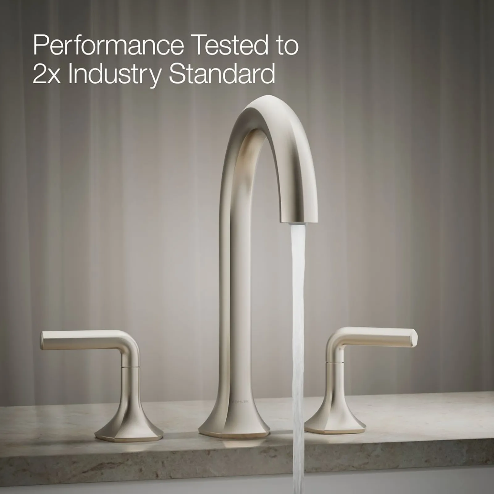 Deck-mount bath spout with Cane design^Kohler