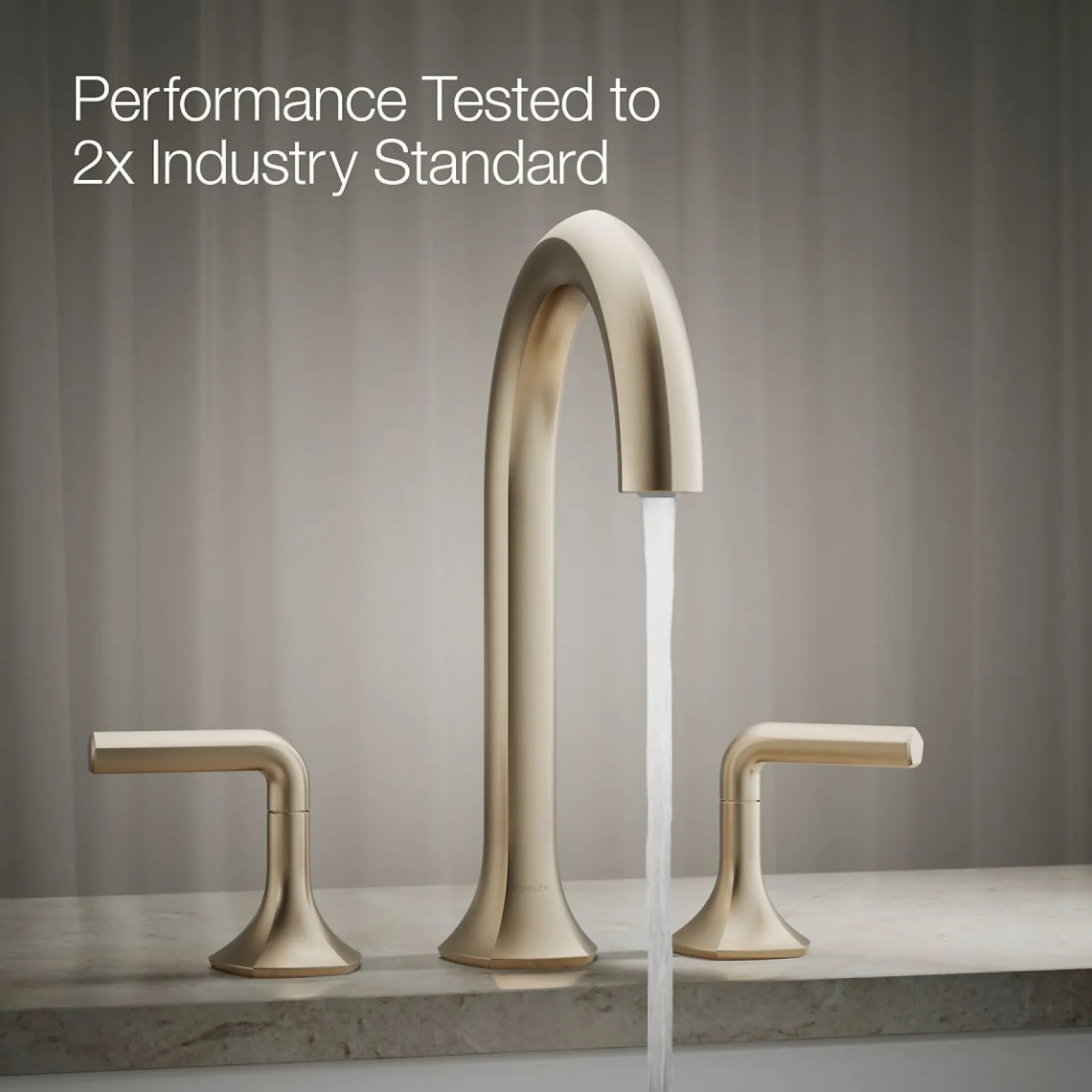 Deck-mount bath spout with Cane design^Kohler