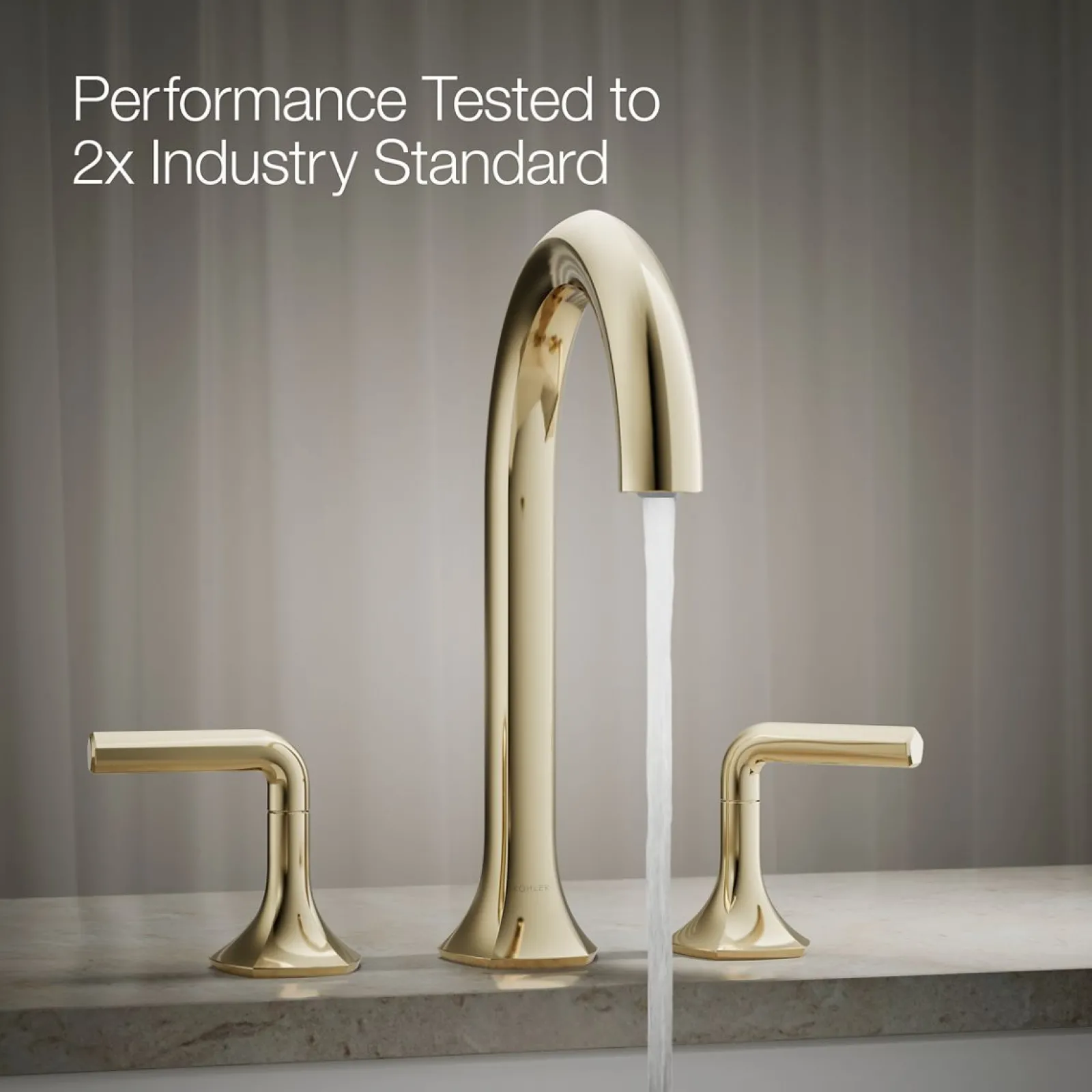 Deck-mount bath spout with Cane design^Kohler