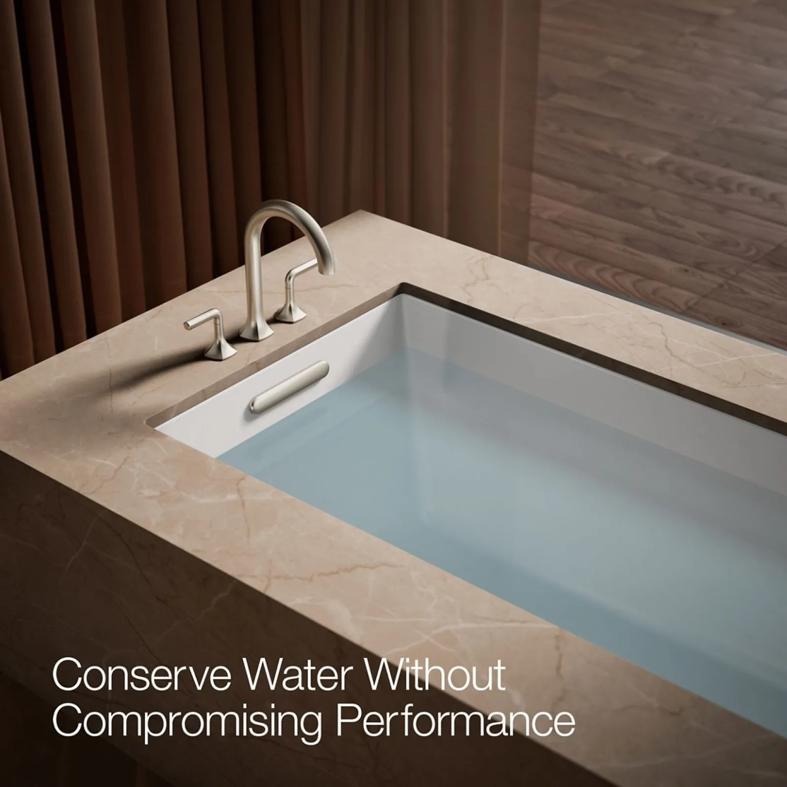 Deck-mount bath spout with Cane design^Kohler