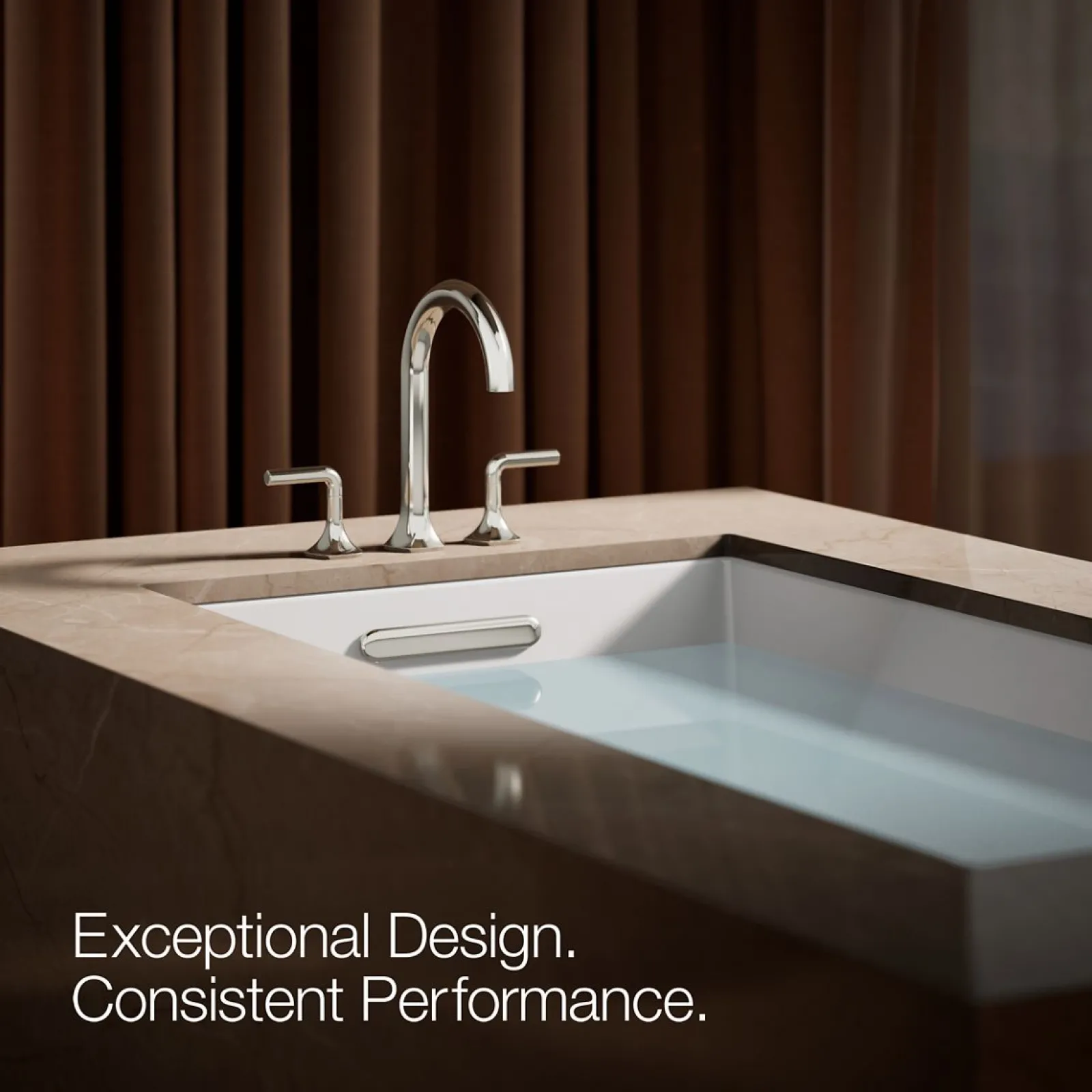 Deck-mount bath spout with Cane design^Kohler