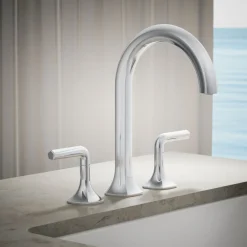 Deck-mount bath spout with Cane design^Kohler
