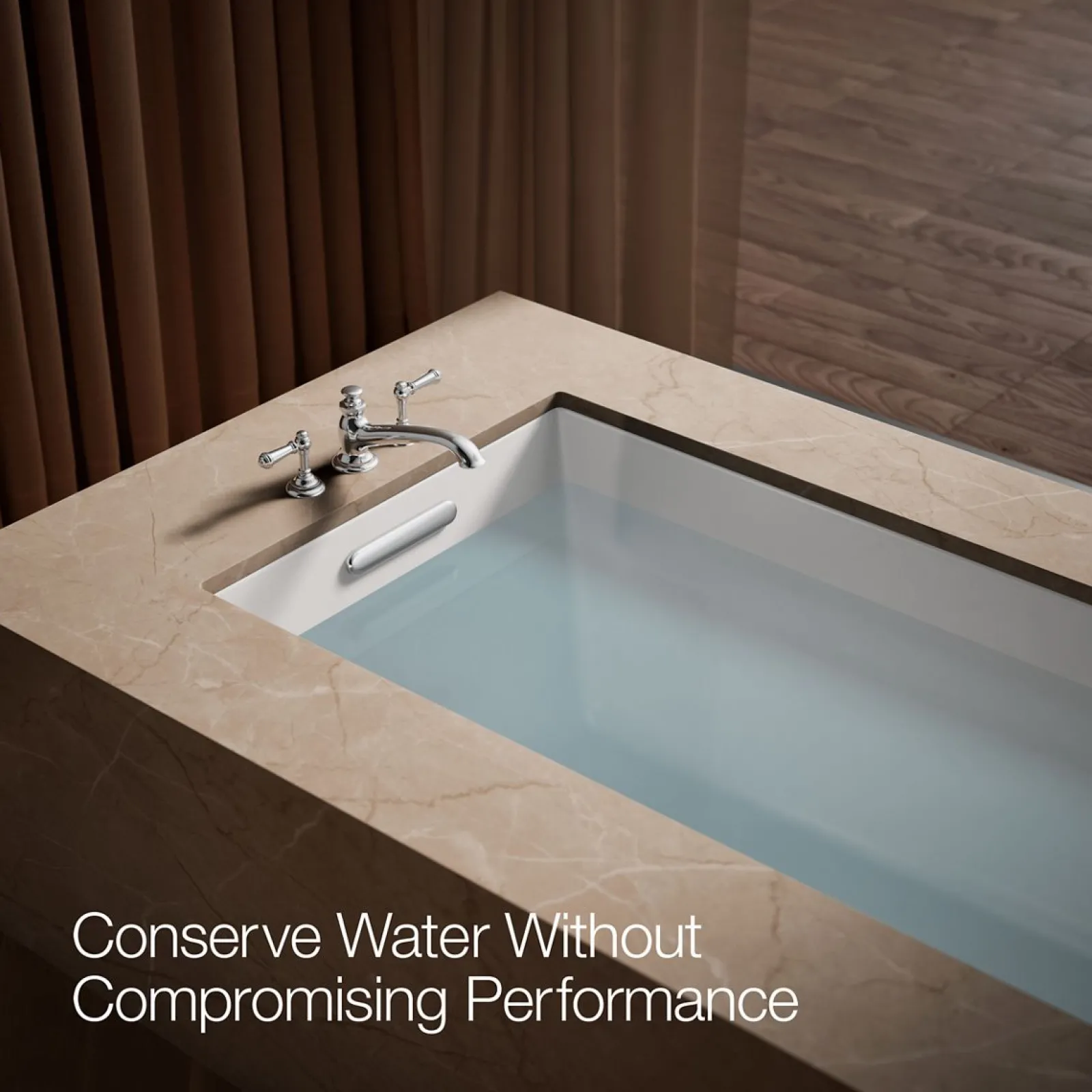 Deck-mount bath spout with flare design^Kohler Sale