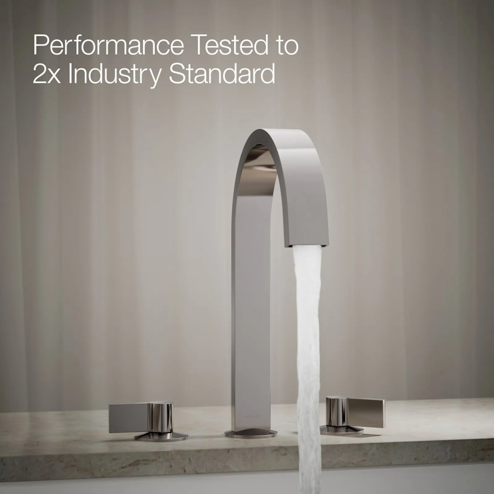 Deck-mount bath spout with Ribbon design^Kohler