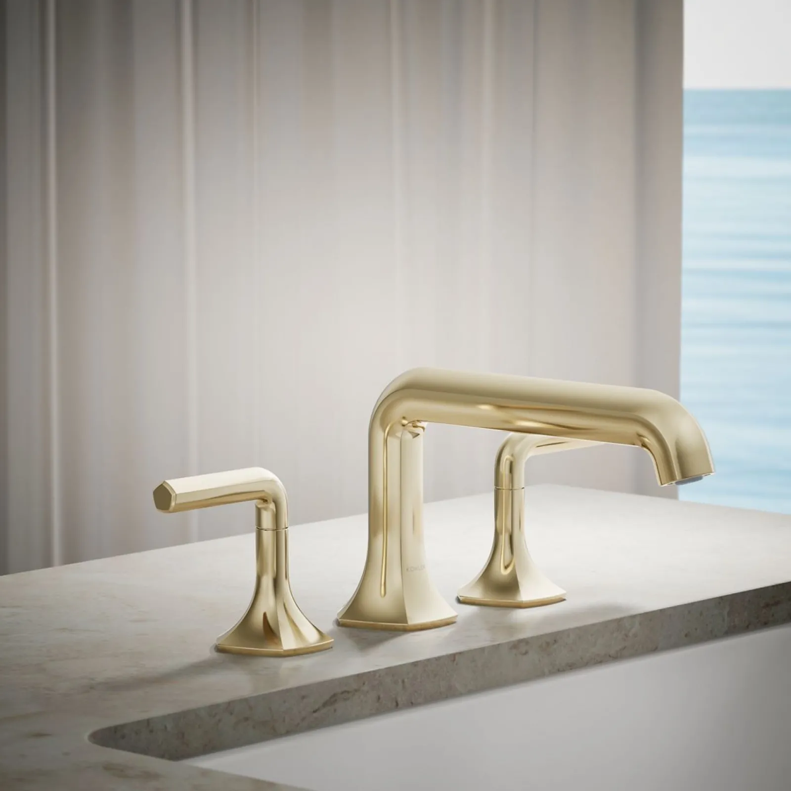 Deck-mount bath spout with Straight design^Kohler New