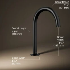 Deck-mount bath spout with Tube design^Kohler