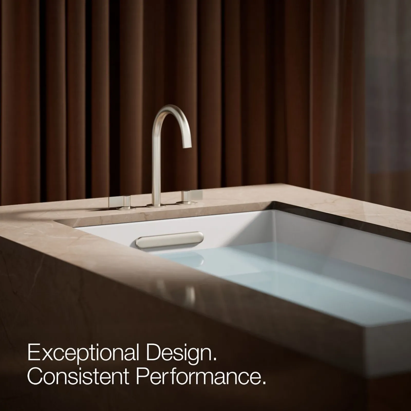 Deck-mount bath spout with Tube design^Kohler