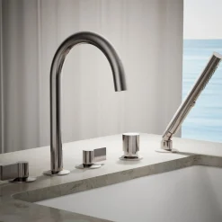 Deck-mount handshower holder and two-way diverter valve^Kohler New