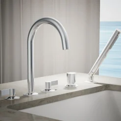 Deck-mount handshower holder and two-way diverter valve^Kohler New