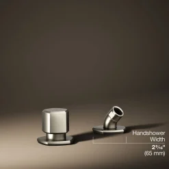 Deck-mount handshower holder and two-way diverter valve^Kohler Online