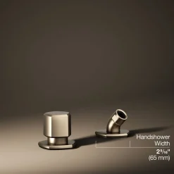 Deck-mount handshower holder and two-way diverter valve^Kohler Online