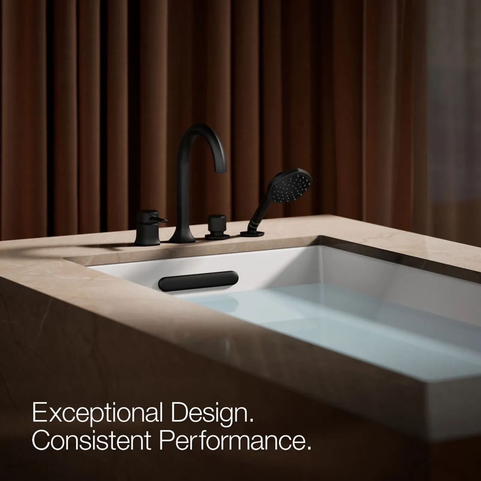 Deck-mount handshower holder and two-way diverter valve^Kohler Online