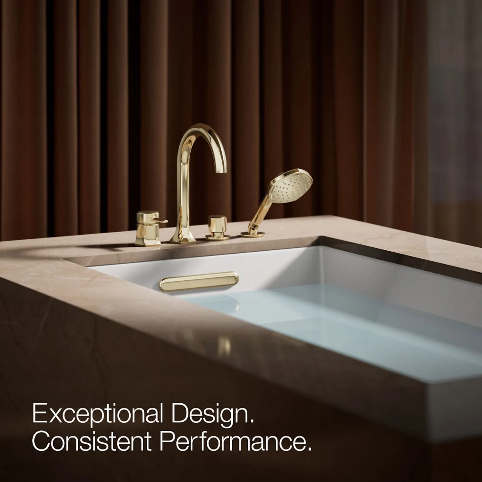 Deck-mount handshower holder and two-way diverter valve^Kohler Online