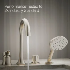 Deck-mount handshower holder and two-way diverter valve^Kohler Online