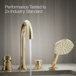 Deck-mount handshower holder and two-way diverter valve^Kohler Online