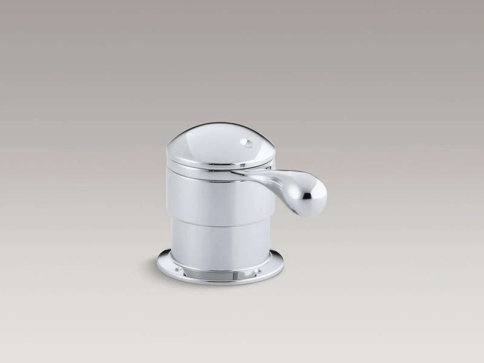 Deck-mount trim for transfer valve/vacuum breaker with lever handle, valve not included^Kohler
