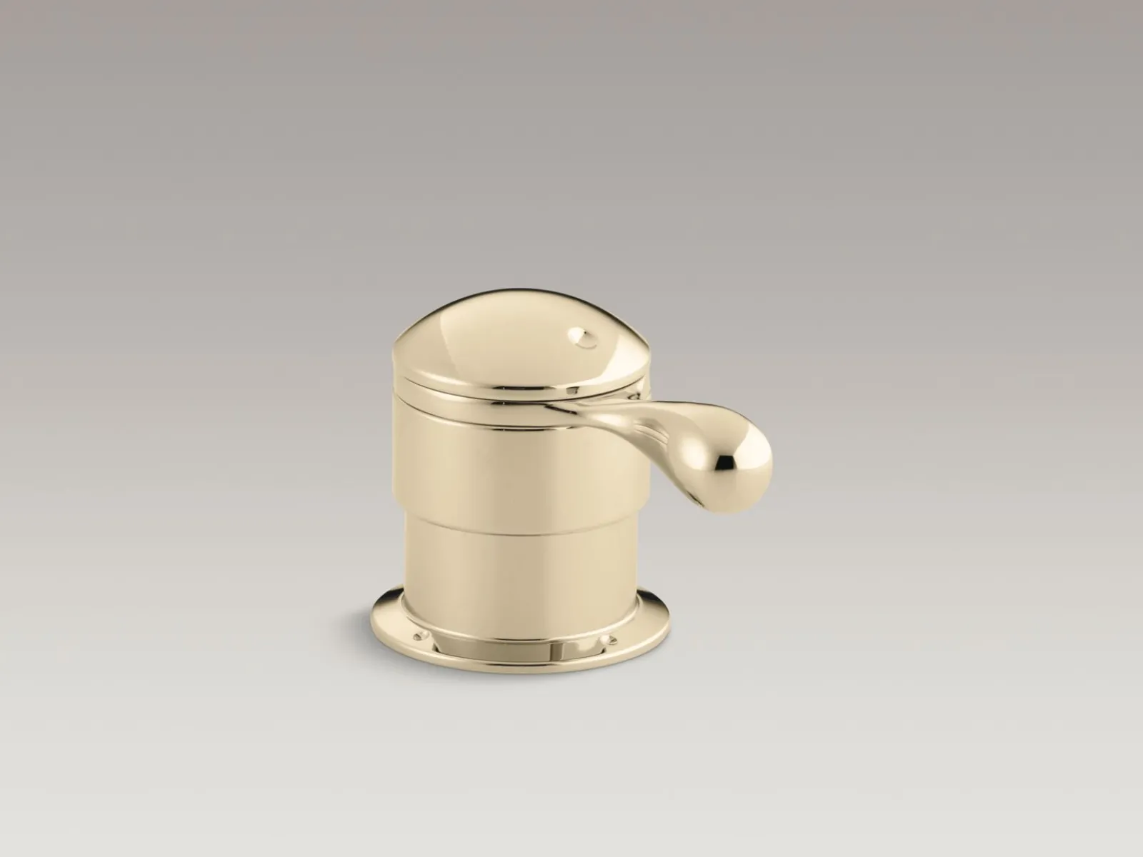 Deck-mount trim for transfer valve/vacuum breaker with lever handle, valve not included^Kohler