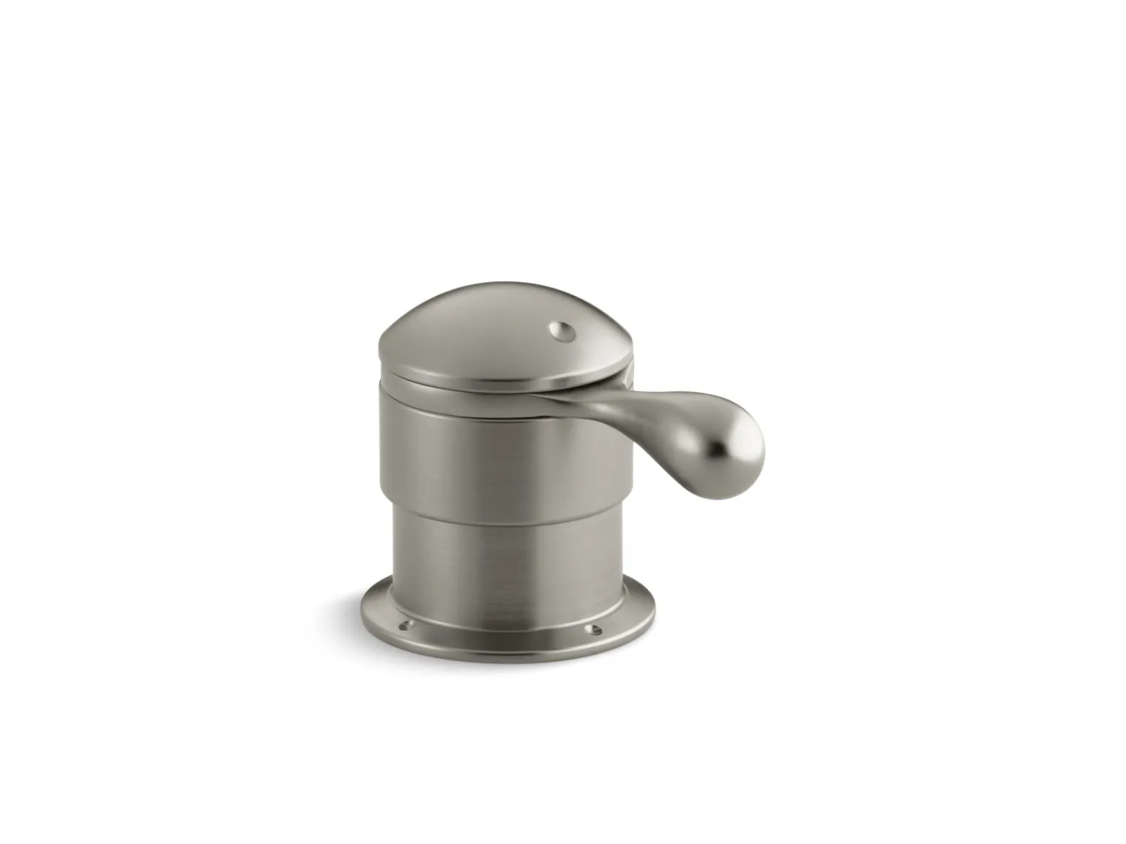 Deck-mount trim for transfer valve/vacuum breaker with lever handle, valve not included^Kohler