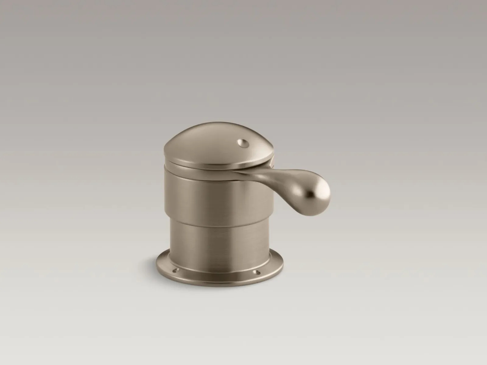 Deck-mount trim for transfer valve/vacuum breaker with lever handle, valve not included^Kohler